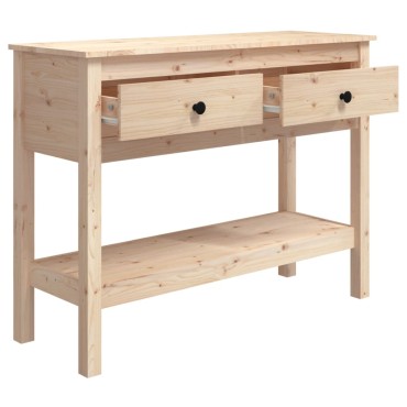 vidaXL Τραπέζι Κονσόλα 100x35x75cm από Μασίφ Ξύλο Πεύκου 1 τεμ.