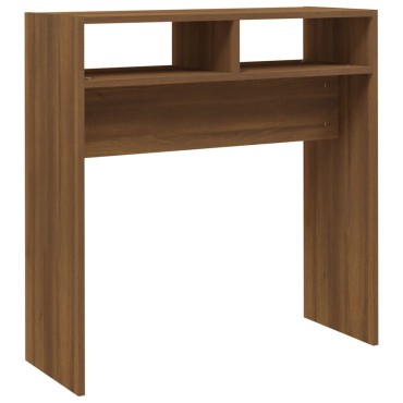 vidaXL Τραπέζι Κονσόλα Καφέ Δρυς 78x30x80cm Επεξεργασμένο Ξύλο 1 τεμ.