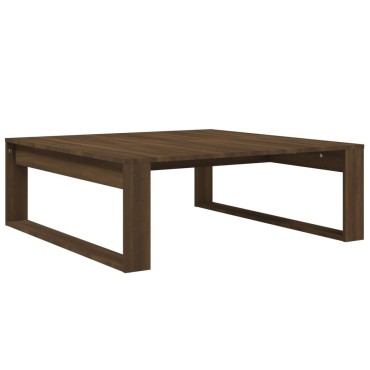 vidaXL Τραπεζάκι Σαλονιού Καφέ Δρυς 100x100x35cm Επεξεργασμένο Ξύλο 1 τεμ.