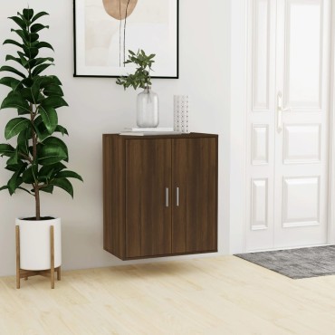 vidaXL Παπουτσοθήκη Καφέ Δρυς 60x35x70cm από Επεξεργασμένο Ξύλο