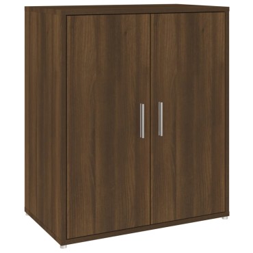 vidaXL Παπουτσοθήκη Καφέ Δρυς 60x35x70cm από Επεξεργασμένο Ξύλο
