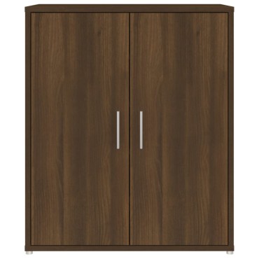 vidaXL Παπουτσοθήκη Καφέ Δρυς 60x35x70cm από Επεξεργασμένο Ξύλο