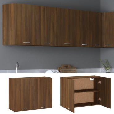 vidaXL Ντουλάπι Κρεμαστό Lyon Καφέ Δρυς 80x31x60cm Επεξεργασμένο Ξύλο 1 τεμ.
