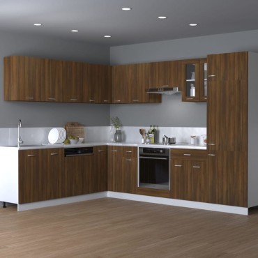 vidaXL Ντουλάπι Κρεμαστό Lyon Καφέ Δρυς 80x31x60cm Επεξεργασμένο Ξύλο 1 τεμ.