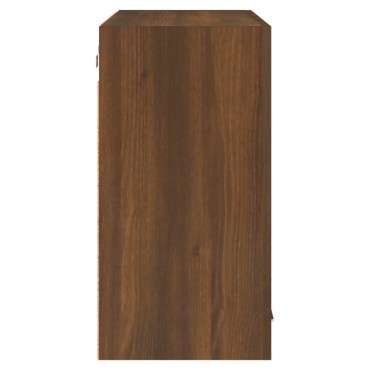 vidaXL Ντουλάπι Κρεμαστό Lyon Καφέ Δρυς 80x31x60cm Επεξεργασμένο Ξύλο 1 τεμ.