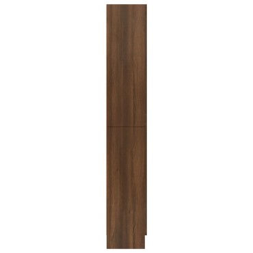 vidaXL Βιτρίνα Καφέ Δρυς 82,5x30,5x185,5cm από Επεξεργασμένο Ξύλο 1 τεμ.