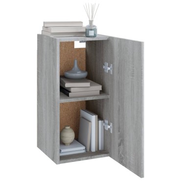 vidaXL Έπιπλο Τηλεόρασης Γκρι Sonoma 30,5x30x60cm από Επεξεργ. Ξύλο