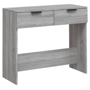 vidaXL Τραπέζι Κονσόλα Γκρι Sonoma 90x36x75cm Επεξεργασμένο Ξύλο 1 τεμ.