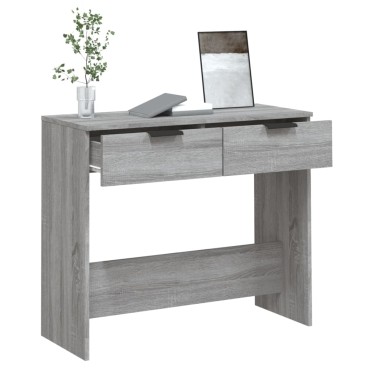 vidaXL Τραπέζι Κονσόλα Γκρι Sonoma 90x36x75cm Επεξεργασμένο Ξύλο 1 τεμ.