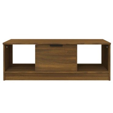 vidaXL Τραπεζάκι Σαλονιού Καφέ Δρυς 102x50x36cm Επεξεργασμένο Ξύλο 1 τεμ.