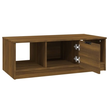 vidaXL Τραπεζάκι Σαλονιού Καφέ Δρυς 102x50x36cm Επεξεργασμένο Ξύλο 1 τεμ.