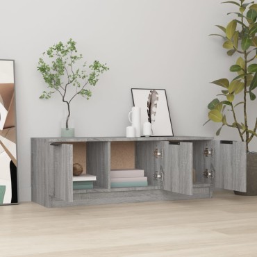 vidaXL Έπιπλο Τηλεόρασης Γκρι Sonoma 102x35x36,5cm Επεξεργασμένο Ξύλο