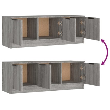 vidaXL Έπιπλο Τηλεόρασης Γκρι Sonoma 102x35x36,5cm Επεξεργασμένο Ξύλο