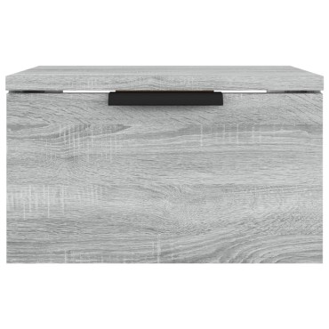vidaXL Κομοδίνα Γκρι Επιτοίχιο Sonoma 34x30x20cm 1 τεμ.
