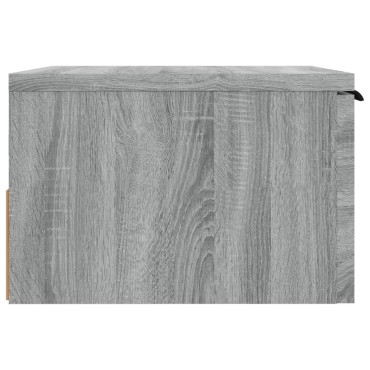 vidaXL Κομοδίνα Γκρι Επιτοίχιο Sonoma 34x30x20cm 1 τεμ.