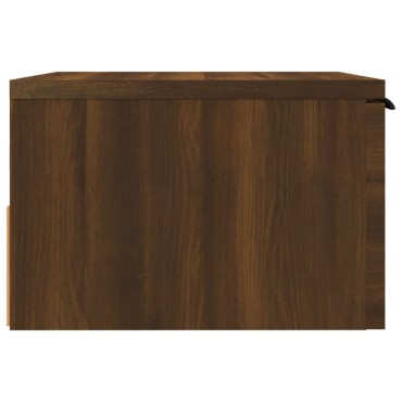 vidaXL Κομοδίνα Επιτοίχιο Καφέ Δρυς 34x30x20cm 1 τεμ.