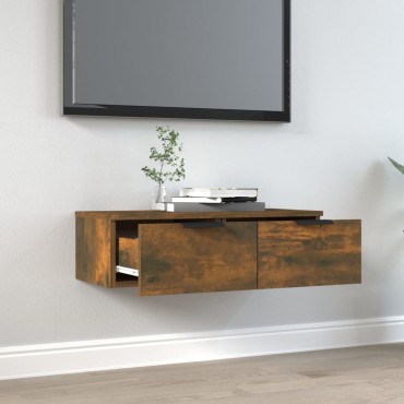 vidaXL Ντουλάπι Τοίχου Καπνιστή Δρυς 68x30x20cm Επεξεργασμένο Ξύλο 1 τεμ.