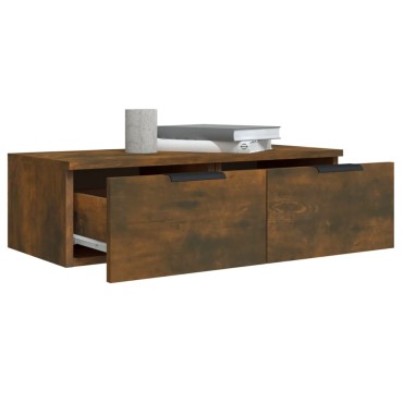 vidaXL Ντουλάπι Τοίχου Καπνιστή Δρυς 68x30x20cm Επεξεργασμένο Ξύλο 1 τεμ.