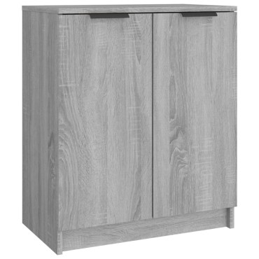 vidaXL Παπουτσοθήκη Γκρι Sonoma 59x35x70cm από Επεξεργασμένο Ξύλο 1 τεμ.