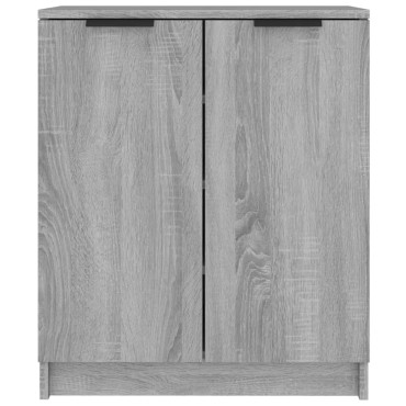 vidaXL Παπουτσοθήκη Γκρι Sonoma 59x35x70cm από Επεξεργασμένο Ξύλο 1 τεμ.