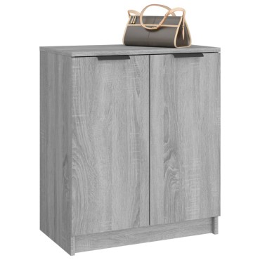 vidaXL Παπουτσοθήκη Γκρι Sonoma 59x35x70cm από Επεξεργασμένο Ξύλο 1 τεμ.