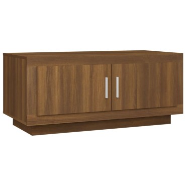 vidaXL Τραπεζάκι Σαλονιού Καφέ Δρυς 102x50x45cm Επεξεργασμένο Ξύλο 1 τεμ.