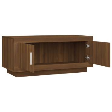 vidaXL Τραπεζάκι Σαλονιού Καφέ Δρυς 102x50x45cm Επεξεργασμένο Ξύλο 1 τεμ.