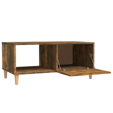 vidaXL Τραπεζάκι Σαλονιού Καπνιστή Δρυς89,5x50x40cm από Επεξεργ. Ξύλο 1 τεμ.