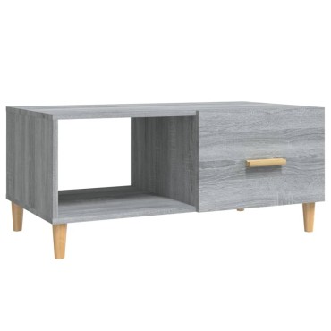 vidaXL Τραπεζάκι Σαλονιού Γκρι Sonoma 89,5x50x40cm Επεξεργασμένο Ξύλο 1 τεμ.