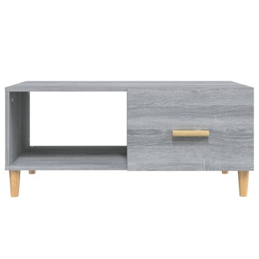 vidaXL Τραπεζάκι Σαλονιού Γκρι Sonoma 89,5x50x40cm Επεξεργασμένο Ξύλο 1 τεμ.
