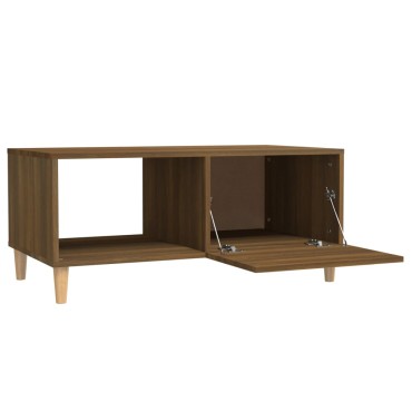 vidaXL Τραπεζάκι Σαλονιού Καφέ Δρυς89,5x50x40cm από Επεξεργασμένο Ξύλο 1 τεμ.
