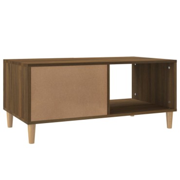 vidaXL Τραπεζάκι Σαλονιού Καφέ Δρυς89,5x50x40cm από Επεξεργασμένο Ξύλο 1 τεμ.