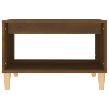 vidaXL Τραπεζάκι Σαλονιού Καφέ Δρυς 60x50x40cm Επεξεργασμένο Ξύλο 1 τεμ.