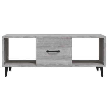 vidaXL Τραπεζάκι Σαλονιού Γκρι Sonoma 102x50x40cm Επεξεργασμένο Ξύλο 1 τεμ.