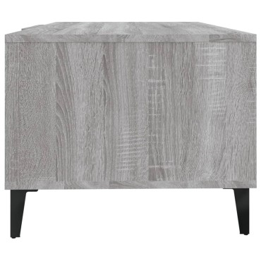 vidaXL Τραπεζάκι Σαλονιού Γκρι Sonoma 102x50x40cm Επεξεργασμένο Ξύλο 1 τεμ.