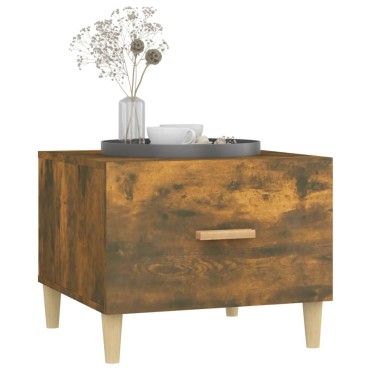 vidaXL Τραπεζάκια Σαλονιού 2 τεμ. Καπνιστή Oak 50x50x40cm Επεξ. Ξύλο