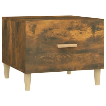 vidaXL Τραπεζάκια Σαλονιού 2 τεμ. Καπνιστή Oak 50x50x40cm Επεξ. Ξύλο