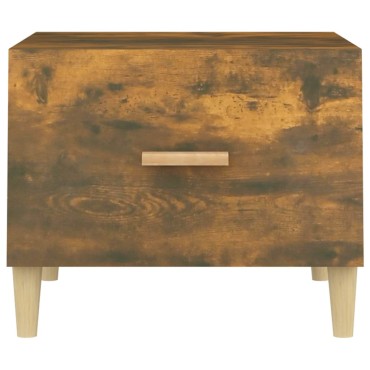 vidaXL Τραπεζάκια Σαλονιού 2 τεμ. Καπνιστή Oak 50x50x40cm Επεξ. Ξύλο