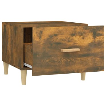 vidaXL Τραπεζάκια Σαλονιού 2 τεμ. Καπνιστή Oak 50x50x40cm Επεξ. Ξύλο