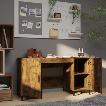 vidaXL Γραφείο Καπνιστή Δρυς 140x50x75cm από Επεξεργασμένο Ξύλο 1 τεμ.