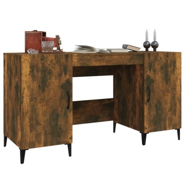 vidaXL Γραφείο Καπνιστή Δρυς 140x50x75cm από Επεξεργασμένο Ξύλο 1 τεμ.