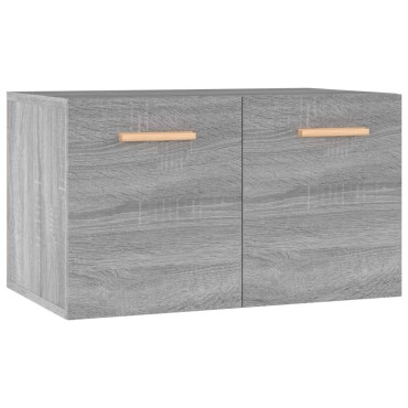 vidaXL Ντουλάπι Τοίχου Γκρι Sonoma 60x36,5x35cm Επεξεργασμένο Ξύλο 1 τεμ.