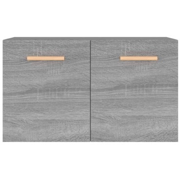 vidaXL Ντουλάπι Τοίχου Γκρι Sonoma 60x36,5x35cm Επεξεργασμένο Ξύλο 1 τεμ.
