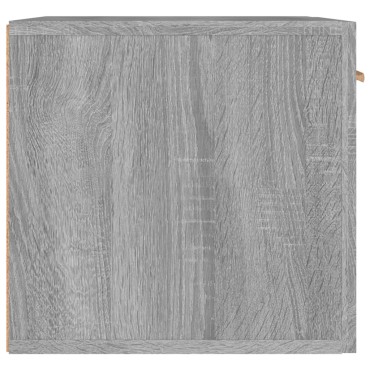 vidaXL Ντουλάπι Τοίχου Γκρι Sonoma 60x36,5x35cm Επεξεργασμένο Ξύλο 1 τεμ.