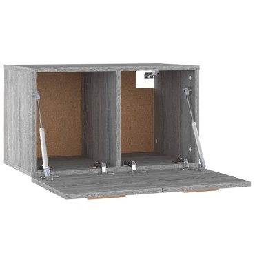 vidaXL Ντουλάπι Τοίχου Γκρι Sonoma 60x36,5x35cm Επεξεργασμένο Ξύλο 1 τεμ.