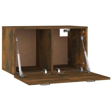 vidaXL Ντουλάπι Τοίχου Καπνιστή Δρυς 60x36,5x35cm Επεξεργασμένο Ξύλο 1 τεμ.