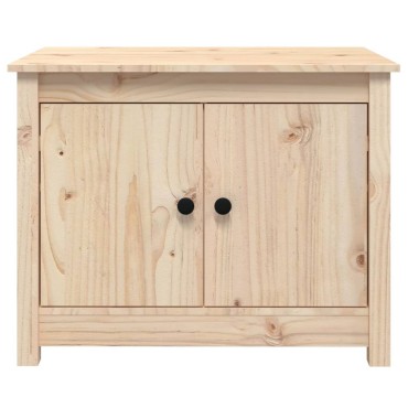 vidaXL Τραπεζάκι Σαλονιού Γκρι 71x49x55cm από Μασίφ Ξύλο Πεύκου 1 τεμ.