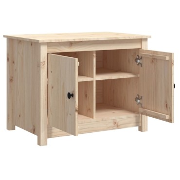 vidaXL Τραπεζάκι Σαλονιού Γκρι 71x49x55cm από Μασίφ Ξύλο Πεύκου 1 τεμ.