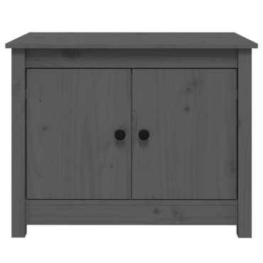 vidaXL Τραπεζάκι Σαλονιού Γκρι 71x49x55cm από Μασίφ Ξύλο Πεύκου 1 τεμ.