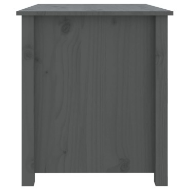vidaXL Τραπεζάκι Σαλονιού Γκρι 71x49x55cm από Μασίφ Ξύλο Πεύκου 1 τεμ.